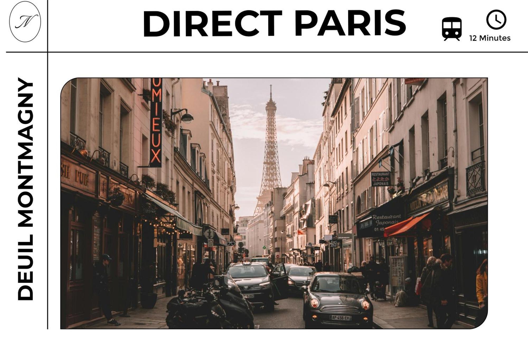 Parisian Retreat Pour 5 Personnes - 12 Min De Paris - Proche Gare Apartment Deuil-la-Barre Exterior foto